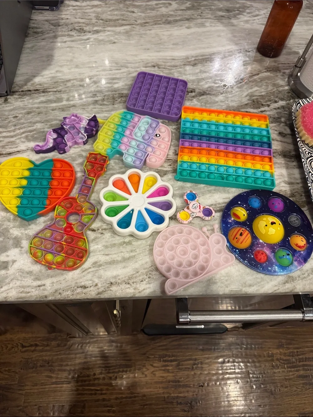 Assorted Kids Pop-It Sensory Fidget Toy Bundle - Multicolor